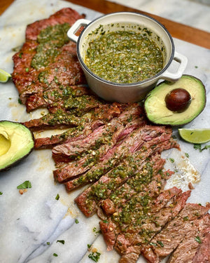 Beef Carne Asada for Office Lunch Cinco De Mayo with a Chimichurri Sauce