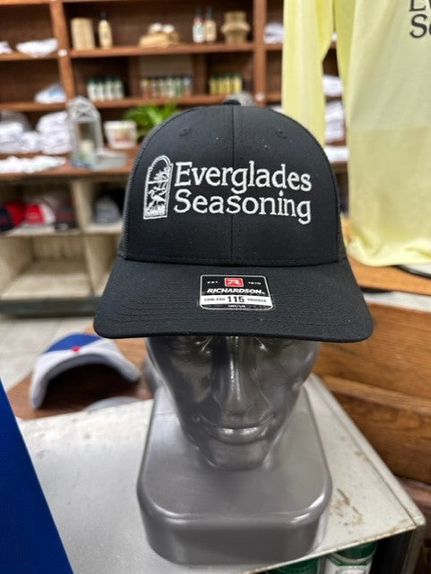 Everglades Snapback Mesh Hat Black with Black Mesh - Everglades