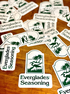 Everglades White Vinyl Sticker