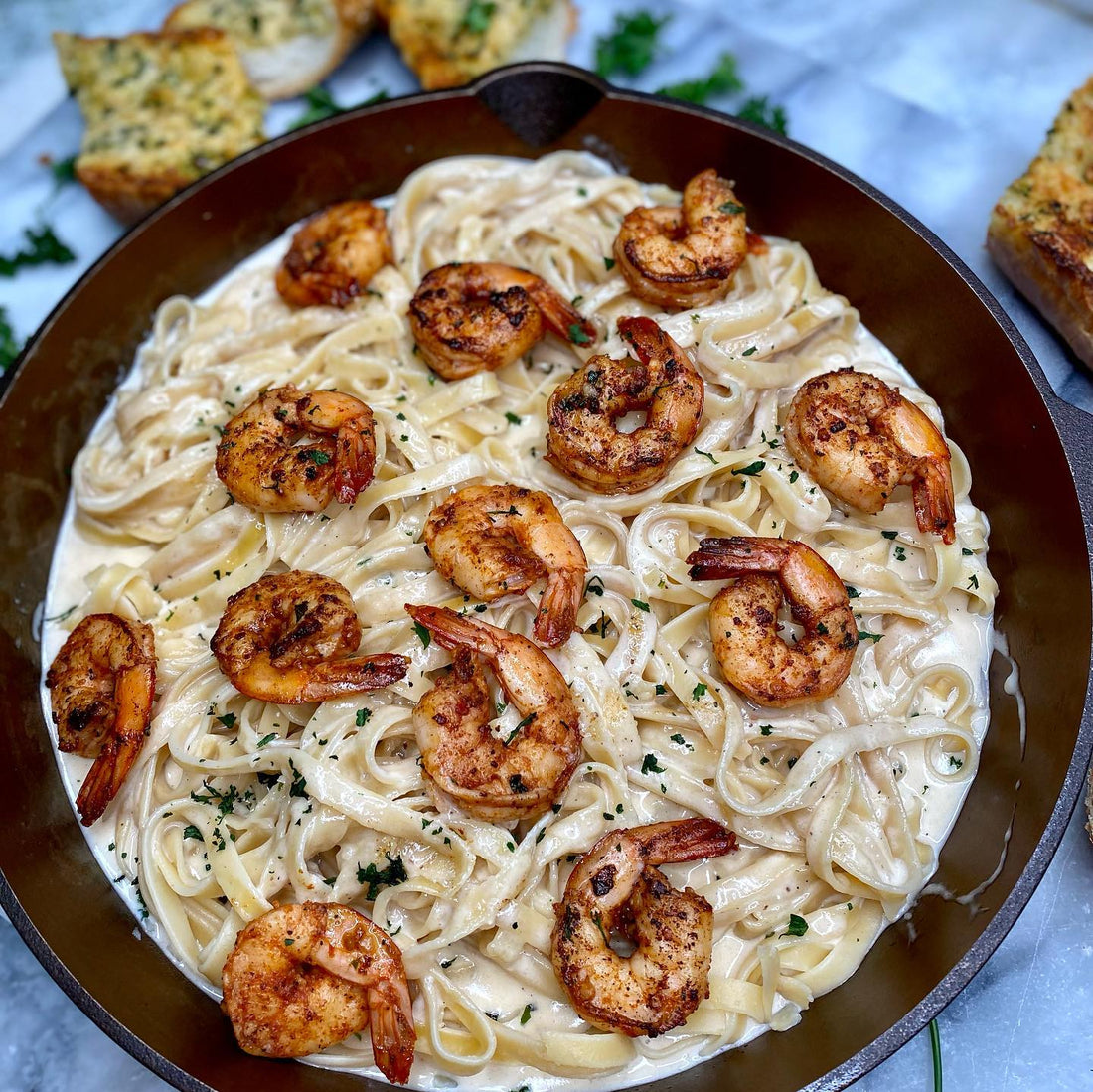 Shrimp Fettuccine Alfredo