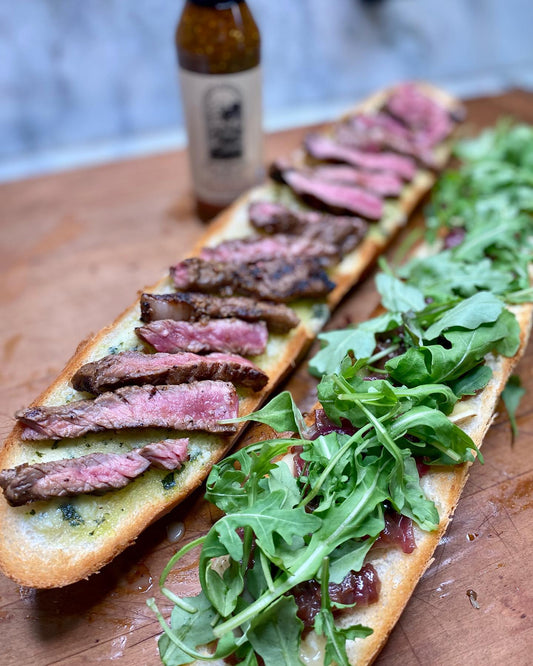 Messy Steak Sandwich