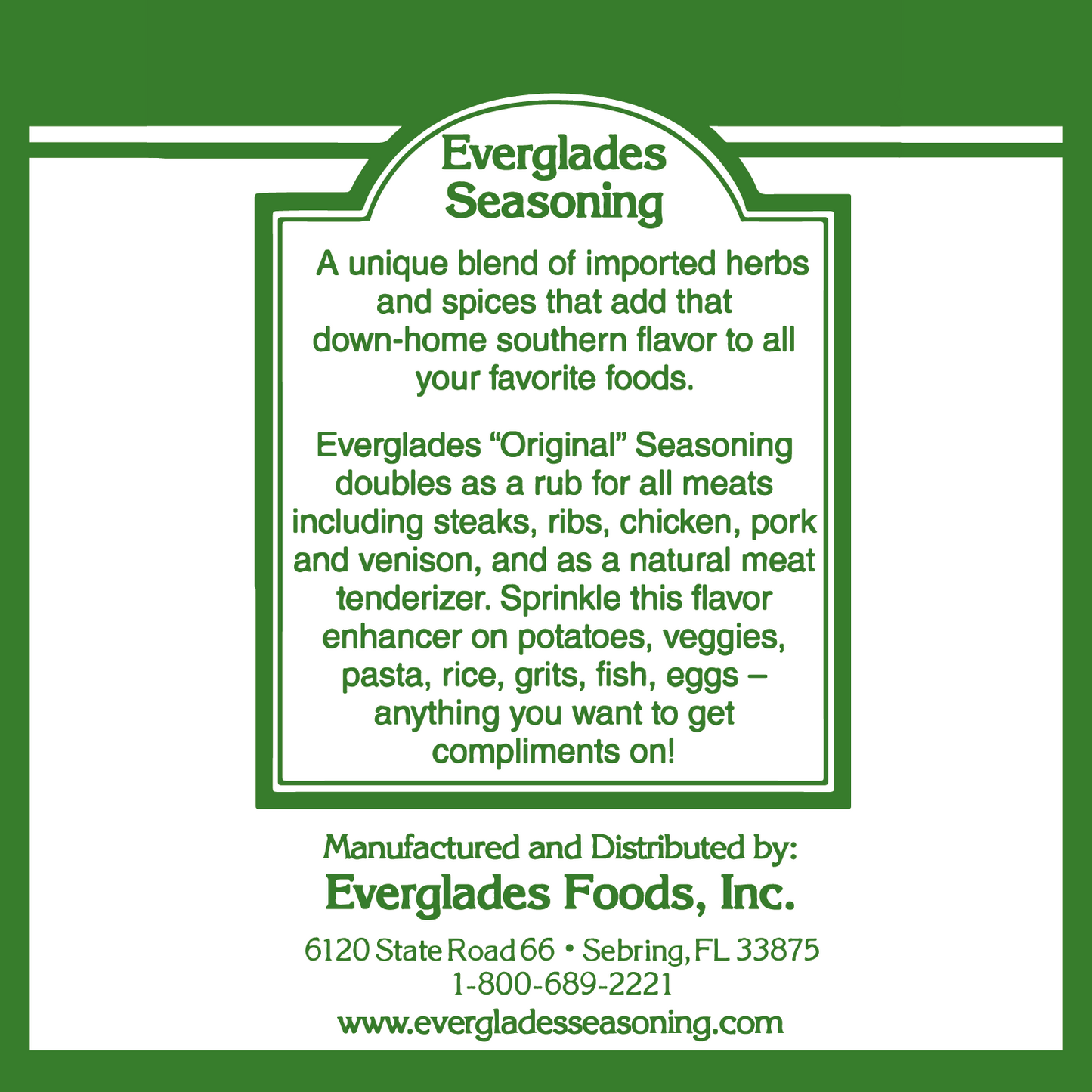 Everglades All Purpose Seasoning