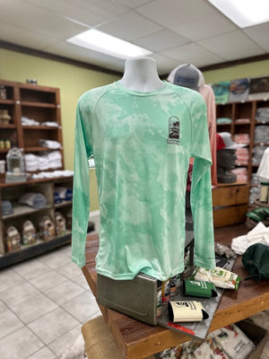 Everglades Sportswear Mint Water Camo Everglades Fishing Shirt
