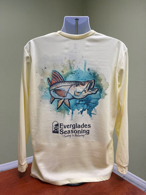 Everglades Sportswear Mesh Yellow Snook Fishing Shirt