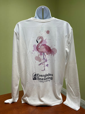 Everglades Sportswear YOUTH Watercolor Flamingo Fishing Shirt